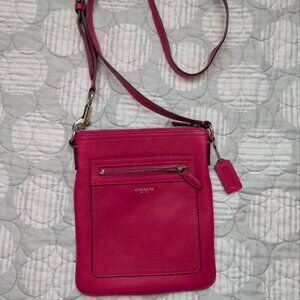 Coach Legacy Leather Crossbody Pink Swing Shoulder Crossbody bag #47989
